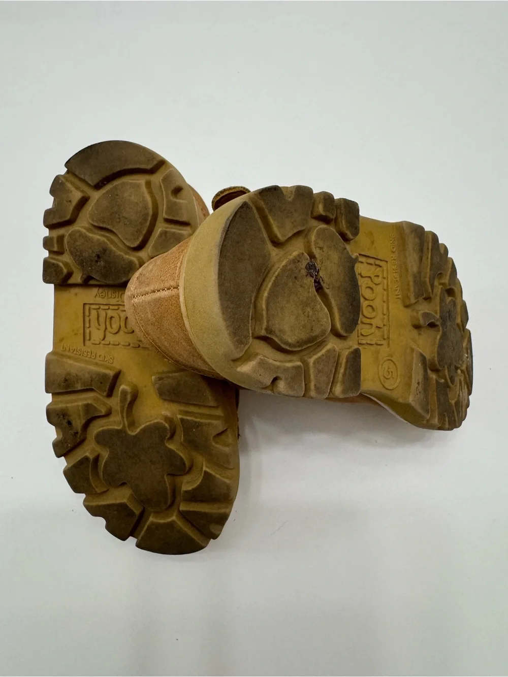 Kids Brown Winnie the Pooh Leather Sandals